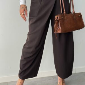 Pantalon pinza marron