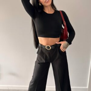 VERMUDA DE VESTIR  PINZA NEGRO